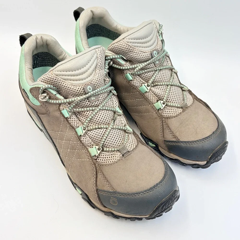 Oboz Sapphire Low B-Dry Hiking Shoes Women's‎ 9.5 Charcoal/Beach Glass